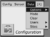 Settings location list Dropdown menu Item Accessible settings RF List Mark any response factor (RF) as a favorite. Create custom RFs and set the gas type and response factor for each.