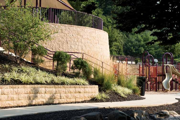 Unit s depth provides an engineered retaining wall solution with unrivaled structural stability.
