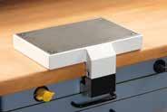 The R1500 adjustable exhaust hood can be mounted on the table or wall (Wall mount available)