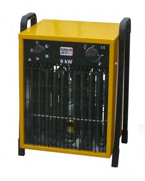 Sinus Jevi fan heaters are characterized by their robust and efficient design in which only the