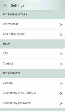 Changing heating schedule Changing your settings Add a time period Touch here to add a time period, you can select a profile or