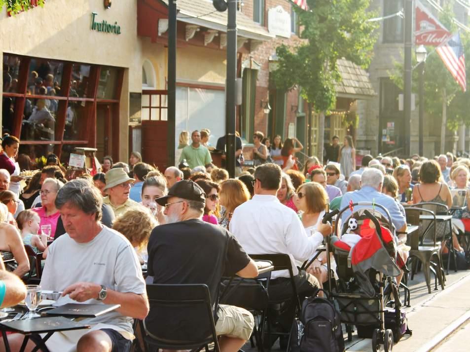 the summer. Pop-up dining on Saxer is a similar event that occurs in Springfield.