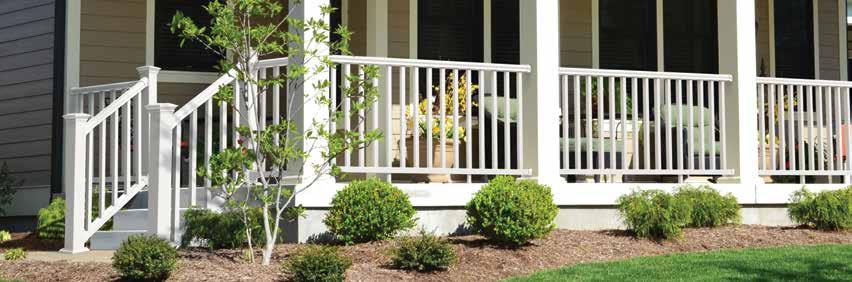 All Veranda Railing: Vinyl railing provides an attractive, low-maintenance solution to complete the look of any porch or deck.