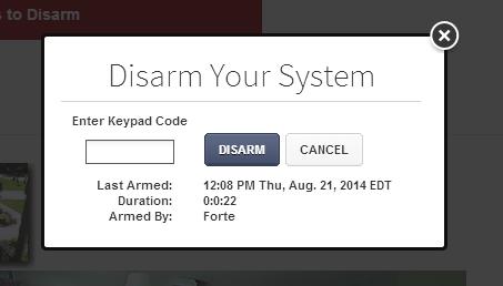 access. Signing In You will need to sign in each time you access the website.. Visit support.mediacomcable.com. To arm a disarmed system:. Click the Security Status when it is in the Disarmed state.