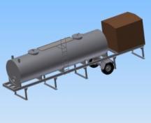 Mobile plant comes with- - Aggregate feeder on a chassis with