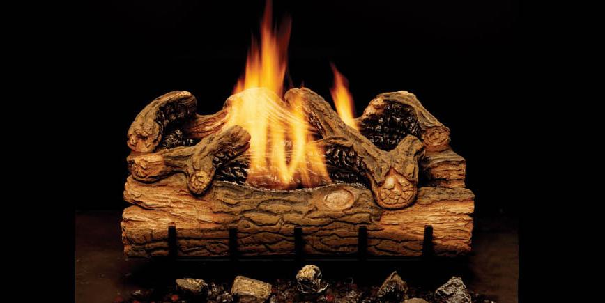Gas Logs: Gas logs are typically the least expensive option and are essentially just a stack of ceramic or concrete logs with a gas burner placed inside an existing fireplace.