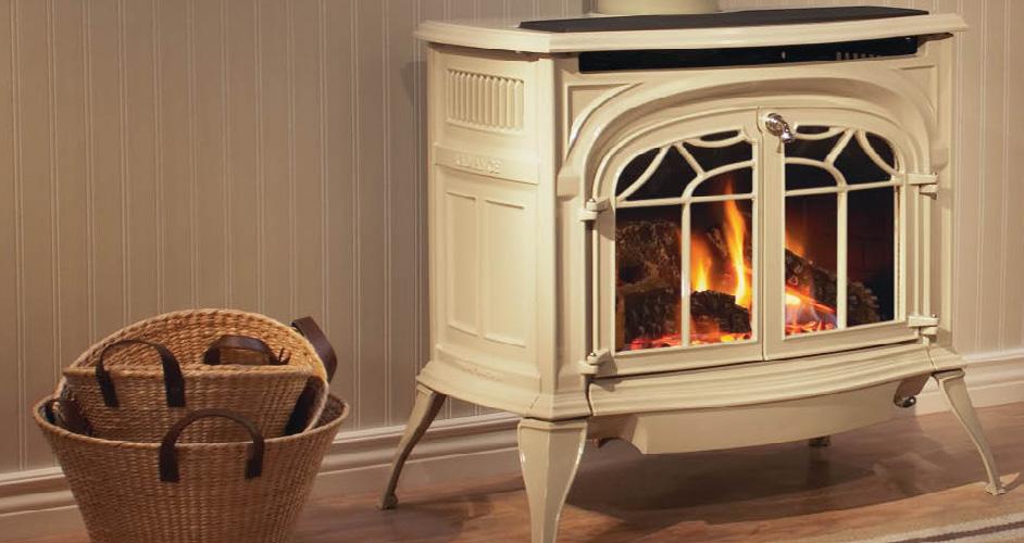 Gas Stoves: While they serve the same purpose, gas stoves provide a different aesthetic than fireplaces. They are freestanding units that typically sit at least 4 inches away from the closest wall.