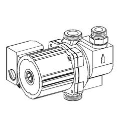 - CIRCULATOR This operates on the primary circuit return and is located on the brass header assembly of the electric three ways valve.