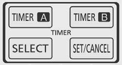 11.3.7 Timer setting button There are 4 types of timer setting by pressing Timer setting button: ON-TIMER, OFF-TIMER, ON-OFF TIMER, OFF-ON TIMER.