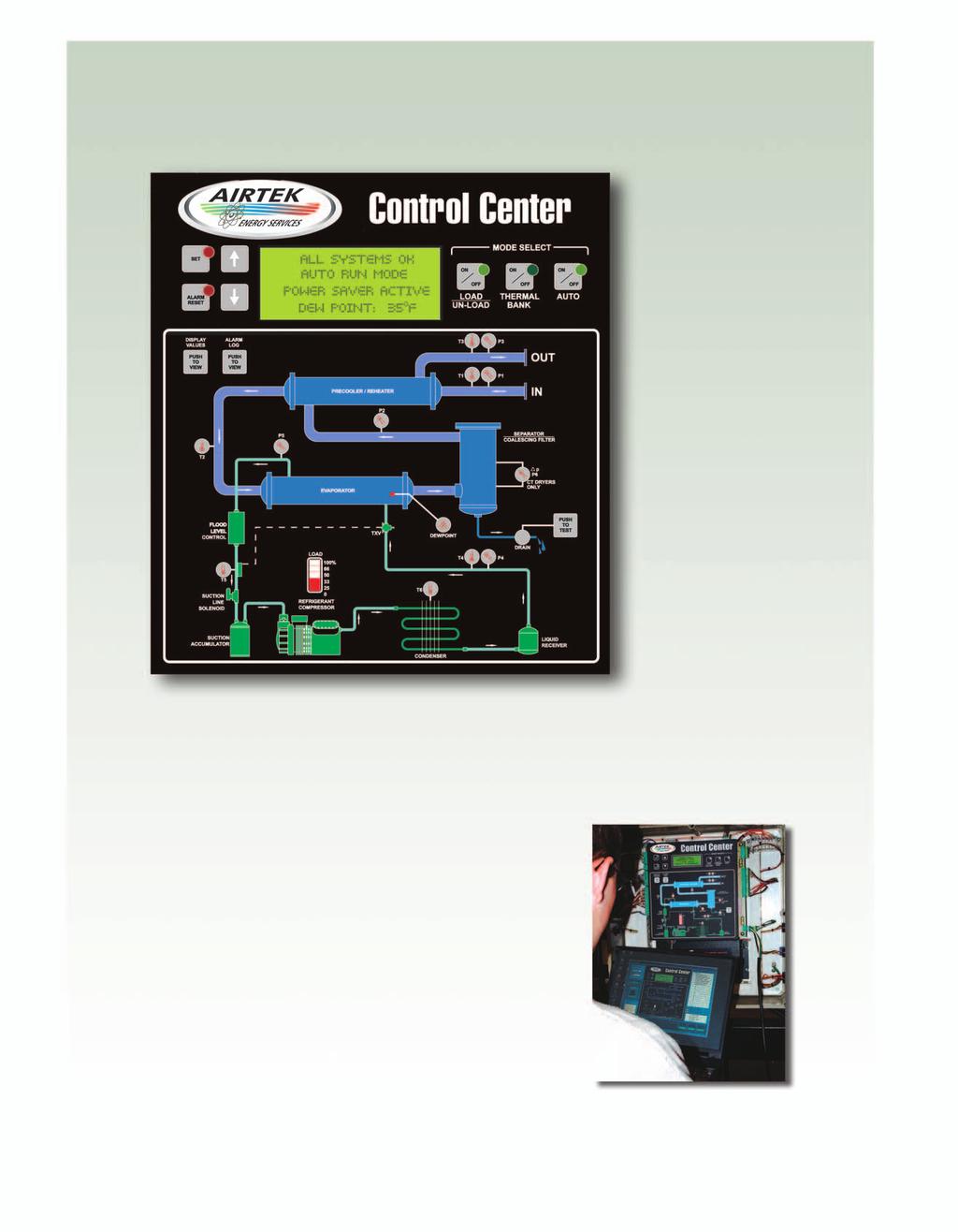 Control Panel AES s optional Control Center features a complete compliment of data acquisition functions.