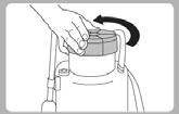 This helps prevent sputtering of solution and possible splashing back onto clothing or eyes. 46 Carefully spray the solution into the rinser sink drain hole.