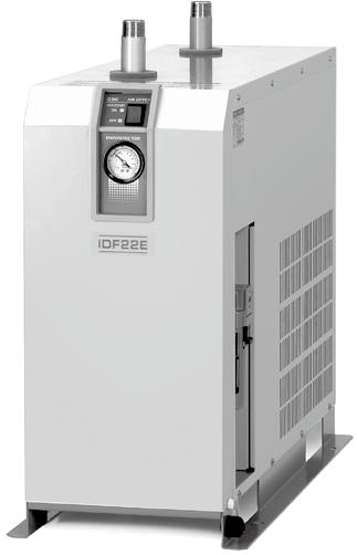 Refrigerated ir Dryer IDF le Series Standard Specifications Symbol Refrigerated air dryer uto drain onstruction (ir/refrigerant ircuit) Standard inlet air temperature Specifications IDF22E IDF37E