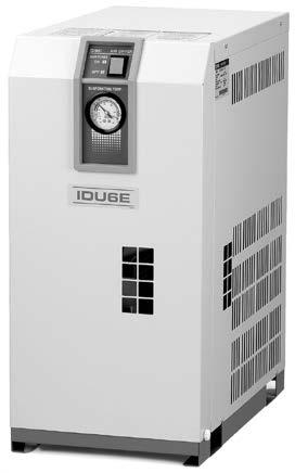 IDU le Series Standard Specifications Symbol Refrigerated air dryer uto drain High inlet air temperature Specifications IDU3E IDU4E IDU6E IDU8E IDU11E IDU15E1 Fluid ompressed air Inlet air