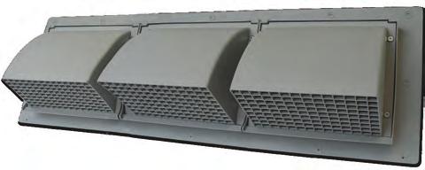 WCD/WCT Double/Triple Intake & Exhaust Vents RRAIN SCREEN HVAC VENTING Wall Caps The Primex Double and Triple intake and exhaust Vents (WCD/WCT) are ideal for exhaust and intake