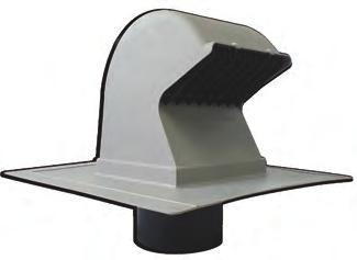 RV28 Goose-Neck Roof Vent HVAC VENTING Roof Vents The Primex Goose-Neck Roof Vent (RV28) is built for the throughroof exhaust of dryers, bathroom and kitchen fans, stove vents, and intake for