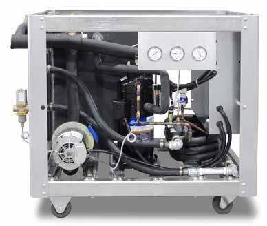 Bypass Insulated Reservoir Water Regulator Valve Pressure Gauges Electrical Cabinet Compressor Coolant Pump Water-Cooled Condenser Water-Cooled Model 10