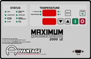 ADVANTAGE LE INSTRUMENT: The LE instrument control offers additional temperature monitoring, machine status and diagnostic capability. Network communication is available. Not available with M1D units.