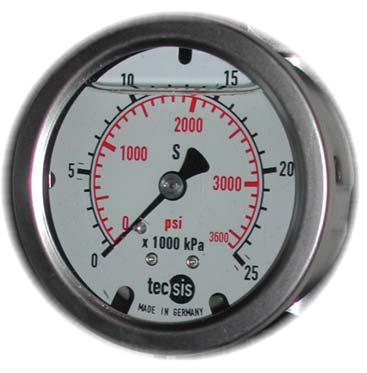 Pressure Gauges Pressure Gauges for Fogex Water Mist System FEATURES: Quality Assured merchandise made in Germany Plan approved by Classification Societies,
