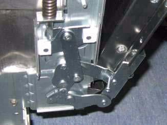 ) in the hinge hole (in both left and right hinges) to keep the door half open.