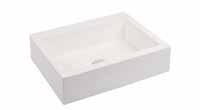 Countertop Wash Basin without Overflow 445 x 350 x 110 mm No Tap Hole BDS-MET-701-WS One Tap Hole BDS-MET-711-WS 3 Tap Holes BDS-MET-731-WS Countertop