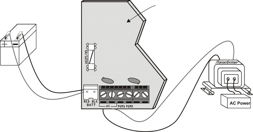 Connecting Fire Circuits and PGMs For 4-wire installation: Program the Activation Event so that the smoke detectors can be reset by pressing the [CLEAR] + [ENTER] keys for three seconds.