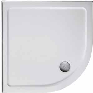 installation 10 year guarantee L6336 Idealite upstand low profile shower tray 900 x 760mm with waste Idealite low profile quadrant upstand crylic capped S Idealite shower trays, minimal and stylish