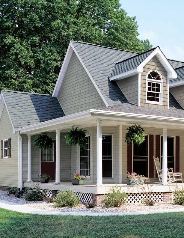 Northwoods siding offers distinctive design possibilities for accent areas or whole house