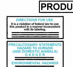 REGULATION In the United States, the EPA regulates pesticides. During the registration process, a label is created which contains directions for the proper use of the material.