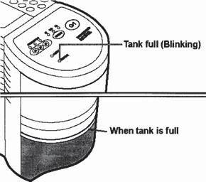 Remove the lid and drain water Drawer pull Note Always replace the lid on the tank, or water will leak.