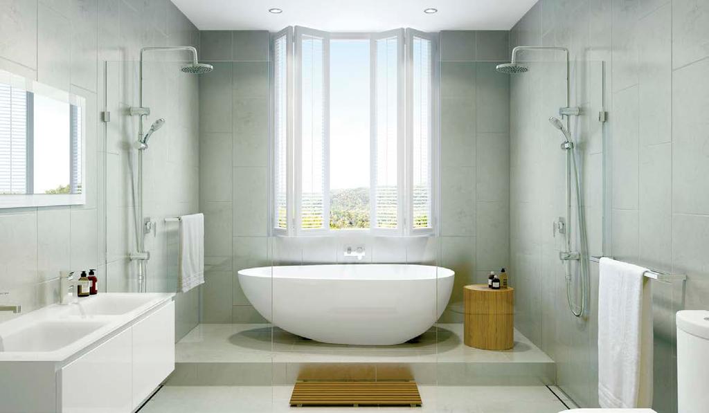 Fully Frameless Shower Screens Highgrove Glass Solutions range of frameless shower screens are made for the modern bathroom.