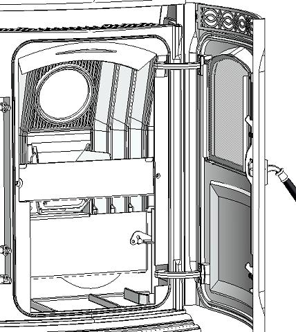 24 Maintenance - Cleaning 2. Remove the combustion intake assembly. See Fig. 35. The combustion intake assembly is held into place with two swing latches. See Fig. 37.