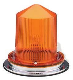 137 Economy 360 Flashing Auxiliary Warning Lamp Kit For use when maximum warning is not required Bright chrome-plated steel weather-proof base
