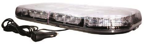 138 Warning and Hazard 23" LED Bar Lamp Low profile design, only 2 1/4 high by 12 wide, reduces air drag and provides a popular stealth appearance to your vehicle 95 Scan-Lock flash patterns