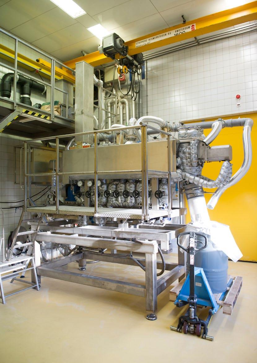 The pilot plant is also used to investigate the feasibility of a desired process.