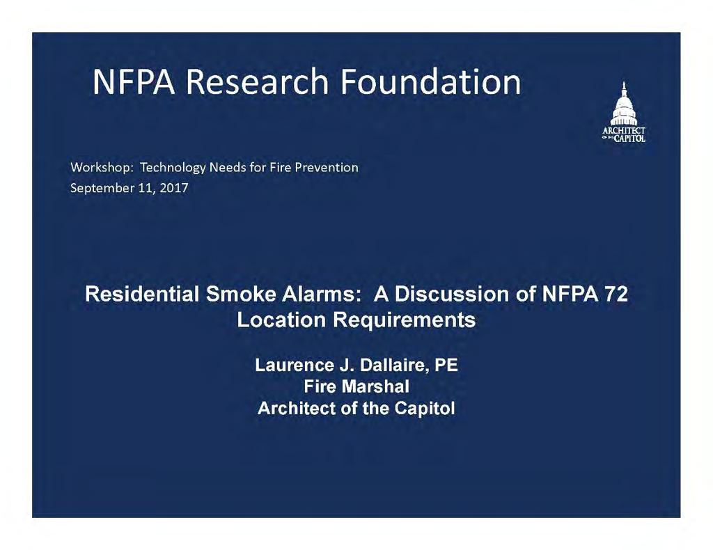 Presentation 3: NFPA 72