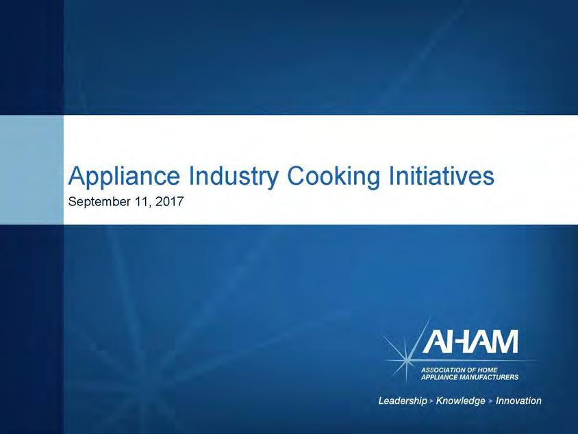 Presentation 7: Appliance