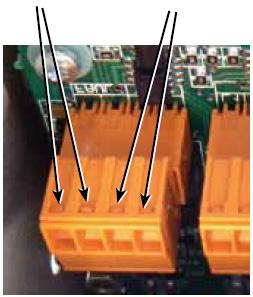 Installation and configuration Figure 12: Fault and Fire relay contacts (1) (2) (1) Fault relay contacts (2) Fire relay contacts Interfacing with fire alarm panels Because of the flexible nature of