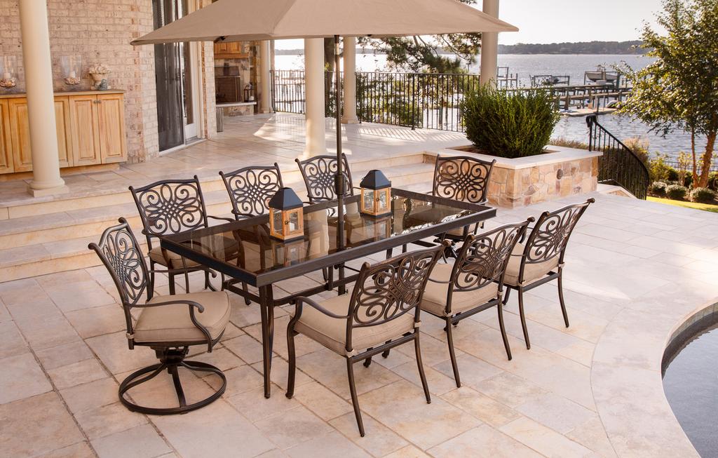 THE DINING COLLECTION DINING COLLECTION: The Dining Collection transforms any backyard into an elegant outdoor dining area with its superior quality and deep-comfort design.