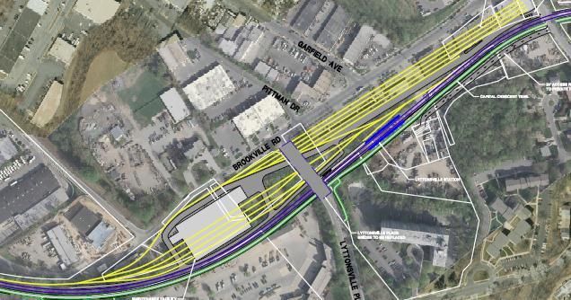 Issue #6: Chevy Chase Lake Aerial Structure Prior to mid-2012, MTA s plan was to elevate the Purple Line and the Capital Crescent Trail on structures spanning Connecticut Avenue and one or more