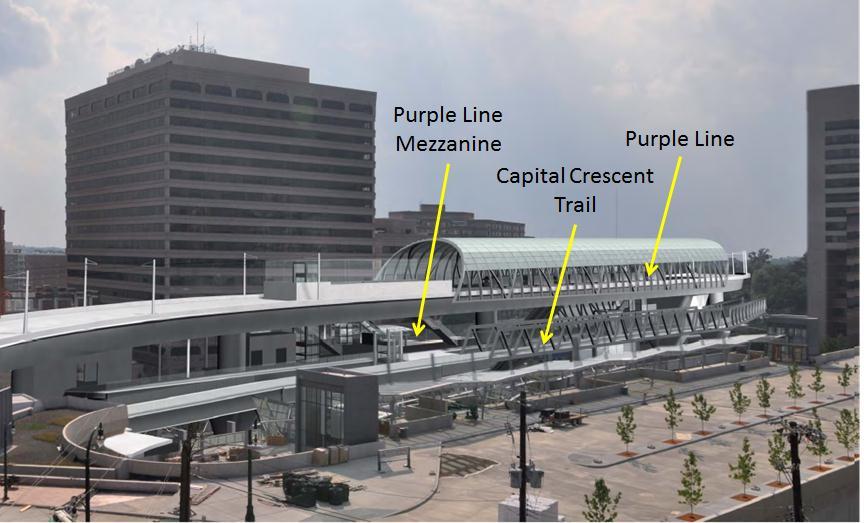 Exhibit 11: Silver Spring Transit Center Area A rendering of the Silver Spring