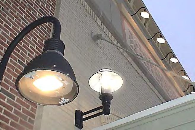 All lighting shall be shielded from producing off-site glare, either by orienting fixtures downward, through exterior shields, or optical design inside the light fixture. a.