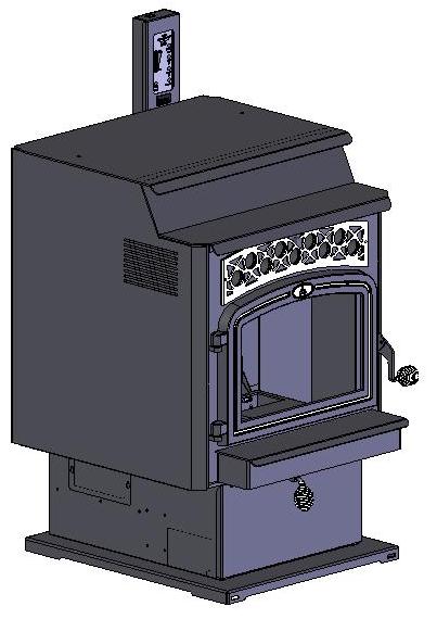 OLIVIA Corn / Pellet Stove FEATURES Tested for use with Corn, Pellet or an Unlimited Mixture Convenient Pellet/Corn Switch Digital Control Board with Diagnostics 90 lb.