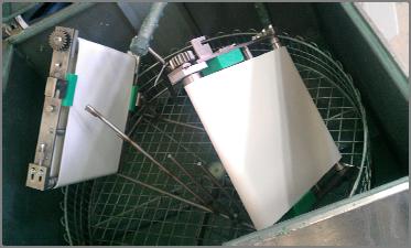 in delivery with a new spray coater Recycling belt (white) new material easier to clean