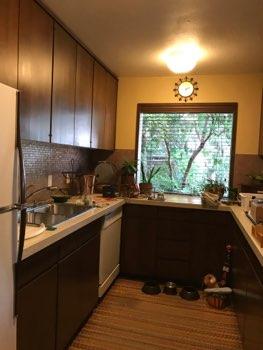 1. Kitchen Room Kitchen Walls and ceilings appear in good condition overall. Flooring is Tile. Accessible outlets operate. Light fixture operates. Sink and faucets are in operable condition overall.