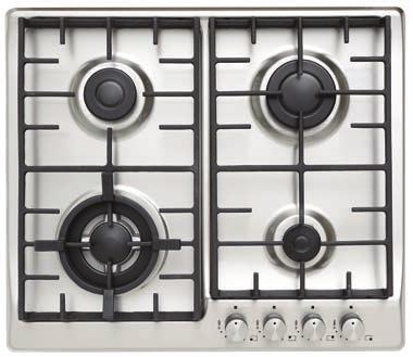 7 Mj/h 580mm W x 500mm D x 55mm H* Cut Out Dimensions 553mm W x 473mm D * Height measured from benchtop to top of cast iron trivet, measurement from base is 87mm UPRIGHT COOKER BP90S 90cm Dual Fuel