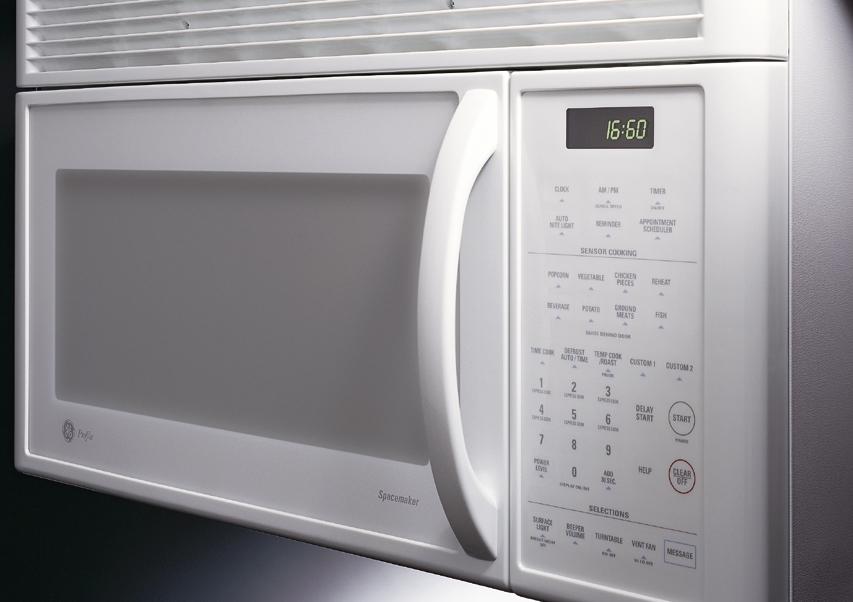 OVER-THE-RANGE & MICROWAVE WALL OVENS GE Spacemaker Rated