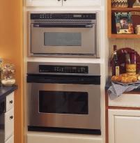 Convection/Microwave Wall Ovens provide a true built-in appearance. JEB1095 and JEB1055 now fit a 27 or 30 cutout.