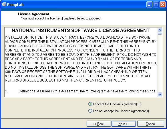 19 3. Accept the license agreement. 4. Click next until finished. 5.
