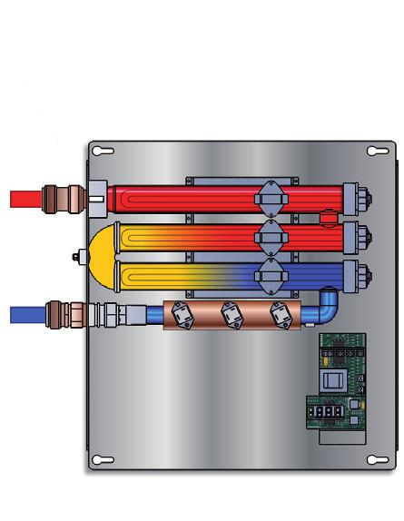How It Works Hubbell Tankless Features The Hubbell Model HX/TX electric tankless water heater contains high powered heating elements that heat water only when there is demand for hot water.