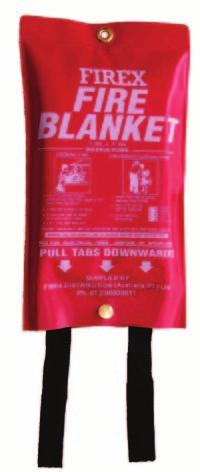 Fire Blankets FIREX FIRE BLANKETS Certified & Approved to AS/NZS 3504 Fire Blanket Features a
